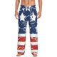 thumbnail image 1 of Fotbe USA Colors Stripes1 Pantalones de Pijama para Hombre, Pantalones de Dormir, Pantalones de Casa con Cintura Ajustable y Bolsillos-X-Large, 1 of 6