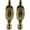 Polished Brass - Pack of 2, variant on Royal Designs, Inc. Button Lamp Finial for Lamp Shade, F-5007PB-1, Polished Brass, Single