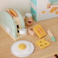 thumbnail image 3 of New Wooden Pretend Role Play House Kitchen Toy For Children Simulation Bread Machine Baby Classic Kid Educational  Set, 3 of 6