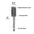thumbnail image 2 of Wicked Professional ID Copper Pipe Fitting Cleaner Wire Bore Replacement Brushes - 2 ea (1/2"), 2 of 6