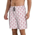 thumbnail image 2 of Logiee Flamingo On Checkered Print Mens Swim Trunks Quick Dry Board Shorts,Breathable Hawaii Beach Shorts Swimwear Bathing Suits-Small, 2 of 6