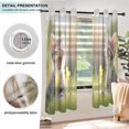 thumbnail image 5 of 2 Panels Set Blackout Curtains Thermal Insulated Sun Protection Room Darkening Drapes for Bedroom Cat in The Grass, 5 of 7
