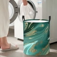 thumbnail image 5 of Gaeub Green And Gold Marble Dirty Clothes Storage Basket, Toy Storage Bin for Storing Clothing, Diapers, Toys-, 5 of 6