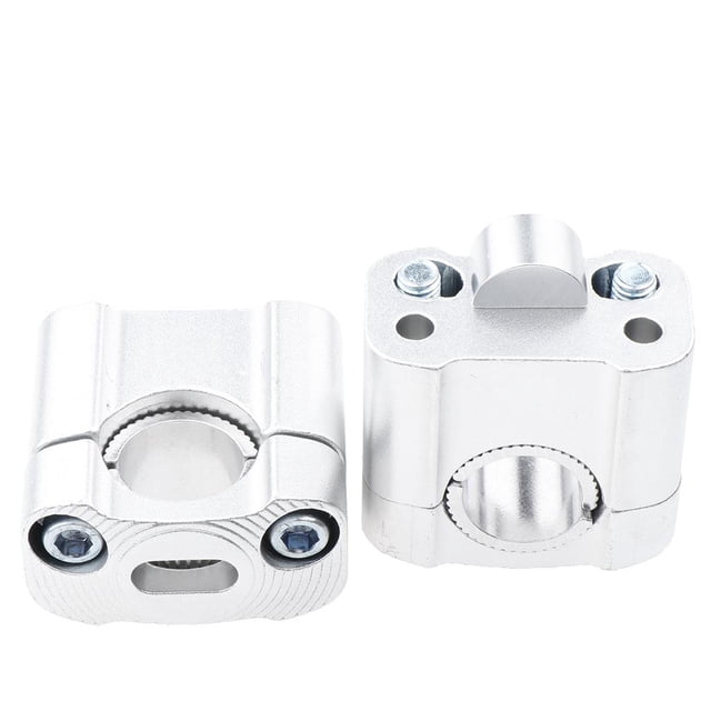 Elevadores de manillar de motocicleta kusrkot Aleación de aluminio 22mm-28mm Plata