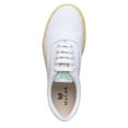 thumbnail image 6 of MaCae Unisex Canvas Lace Up Fashion Shoe With Unique Sole, Footwear, Sports Sneakers, Canvas Shoes, Casual Shoes,  Trendy Shoes - White Colored Band Yellow/Reflections, 4M/6W, 6 of 7