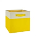 thumbnail image 3 of RiverRidge Kids 2pc Two-Tone Collapsible Cube Fabric Storage Bins with Handles - Yellow, 3 of 9