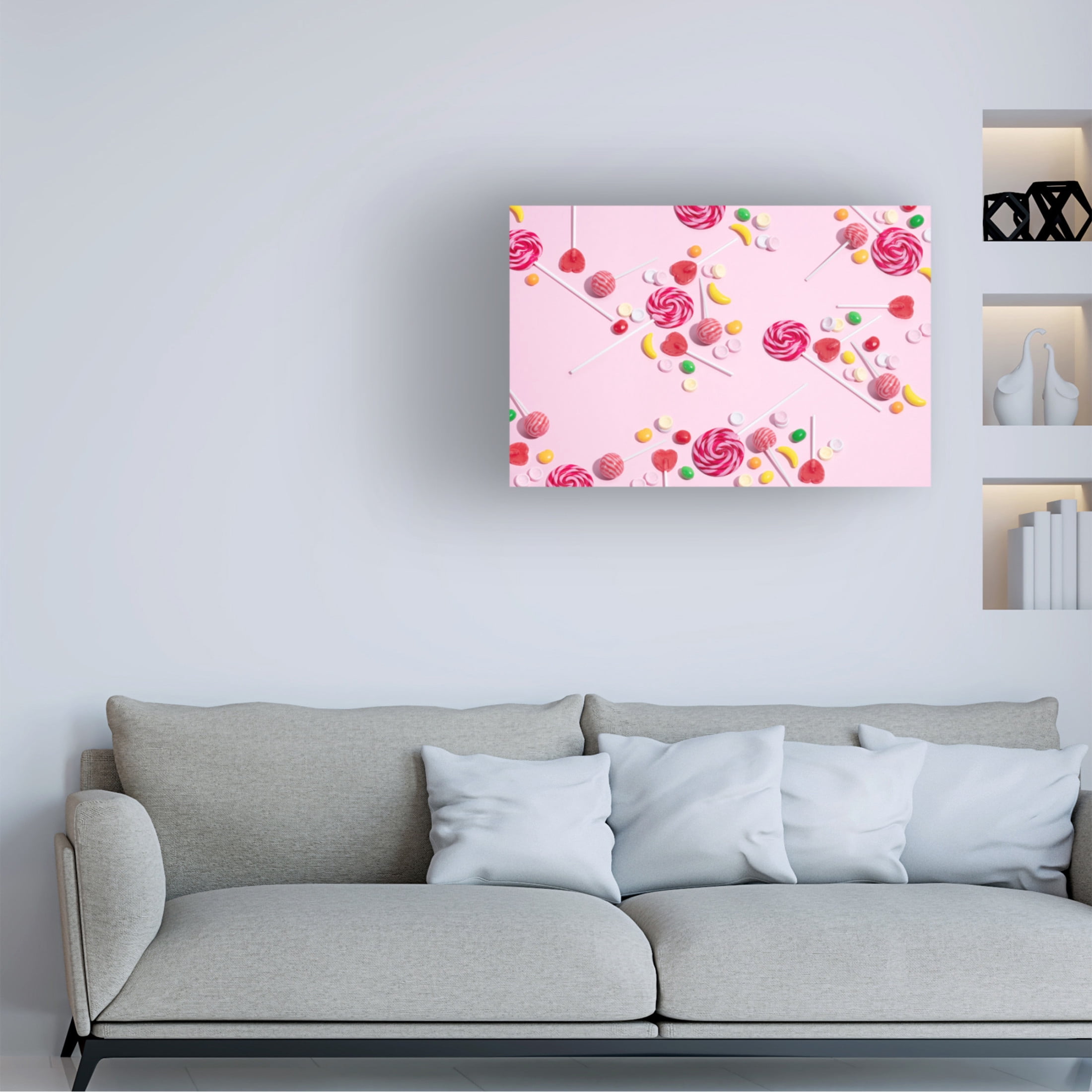 Canvas Wall Art - Julia Ramiro 'Caramelos' Wall Art for Living Room, Bedroom, or Office Décor by Trademark Fine Art - 47 x 30 Inches