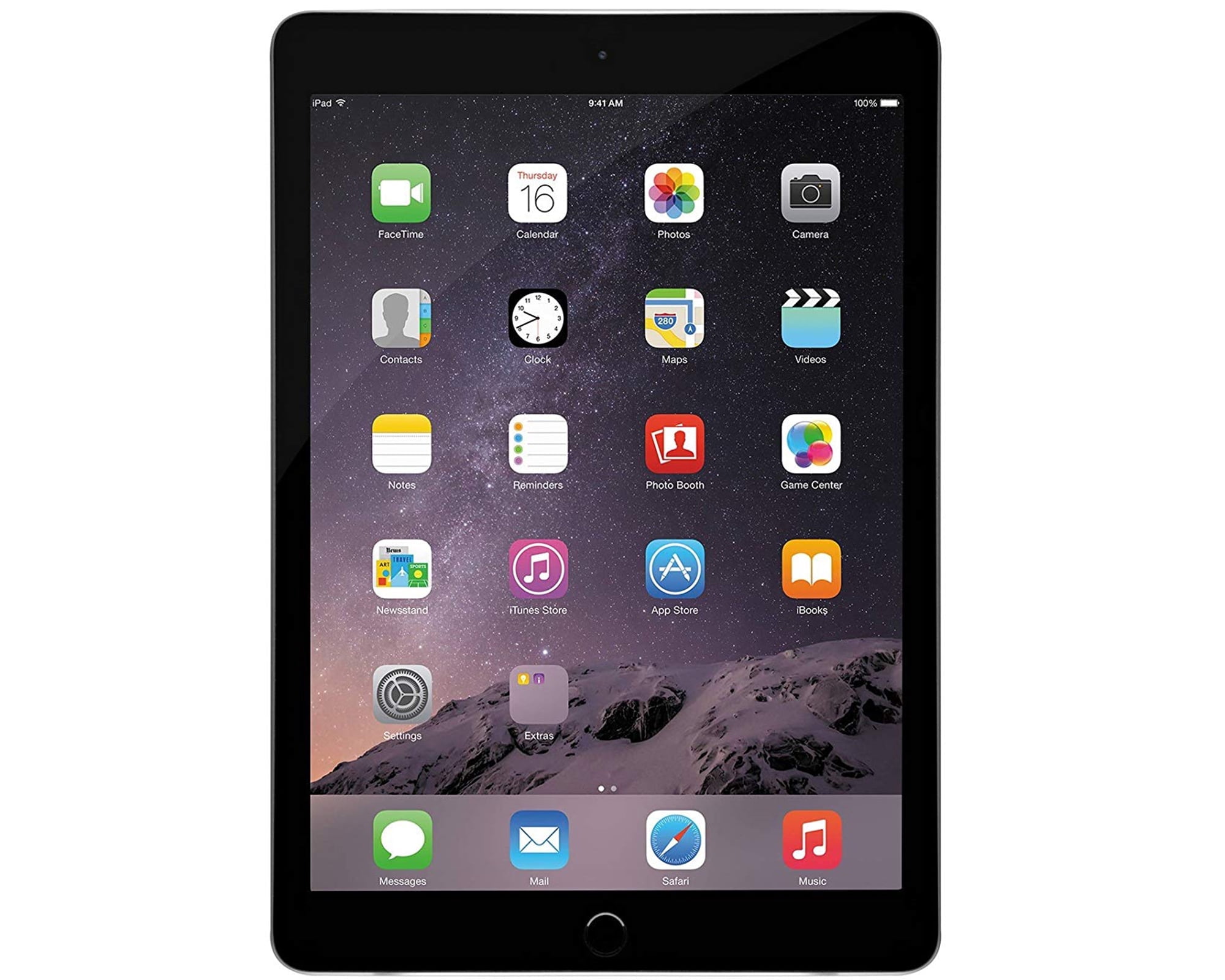 Open Box) Apple iPad 5th Generation 128GB Wi-Fi Space Gray Tablet