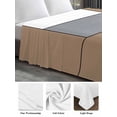 thumbnail image 6 of Brown Grey King Size Flat Sheet, Wrinkleproof & Fadeproof Cooling Flat Bed Sheet Only, Modern Brown Geometric Breathable Soft Bedding Top Sheets 105 x 98 Inches, 6 of 8