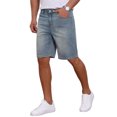 thumbnail image 4 of INSPIRE CHIC Men's Back to School Textured Denim Shorts Above Knee Zipper Casual Jean Short 30 Light Blue, 4 of 4