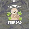 thumbnail image 4 of Inktastic Cute Sloth I Love My Step Dad with Green Leaves Boys or Girls Baby Bodysuit, 4 of 5