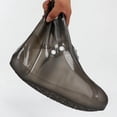 thumbnail image 1 of Botas impermeables para la lluvia y la nieve Zapatos antideslizantes Cubiertas Zapatos elásticos Chanclos Negro l Hugo  Cubre zapatos impermeables, 1 of 8