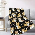 thumbnail image 3 of Corgi Dog Blanket Gifts Plush Fuzzy Cozy Soft Lightweight Blankets for Couch Air-Conditioning Quilts Decor Blanket for Chirstmas Gifts 80"x60" for Adults, 3 of 6