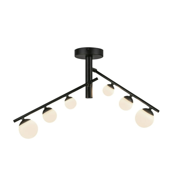 Kuzco Lighting Sf55525 Cypress 24" Wide Led Semi-Flush Ceiling Fixture - Black