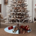 thumbnail image 4 of Rateoe Christmas Horse Pattern Christmas Tree Skirt with Ties , Christmas Tree Decorations, Farmhouse Christmas Decor Xmas Holiday Decorations-30", 4 of 6