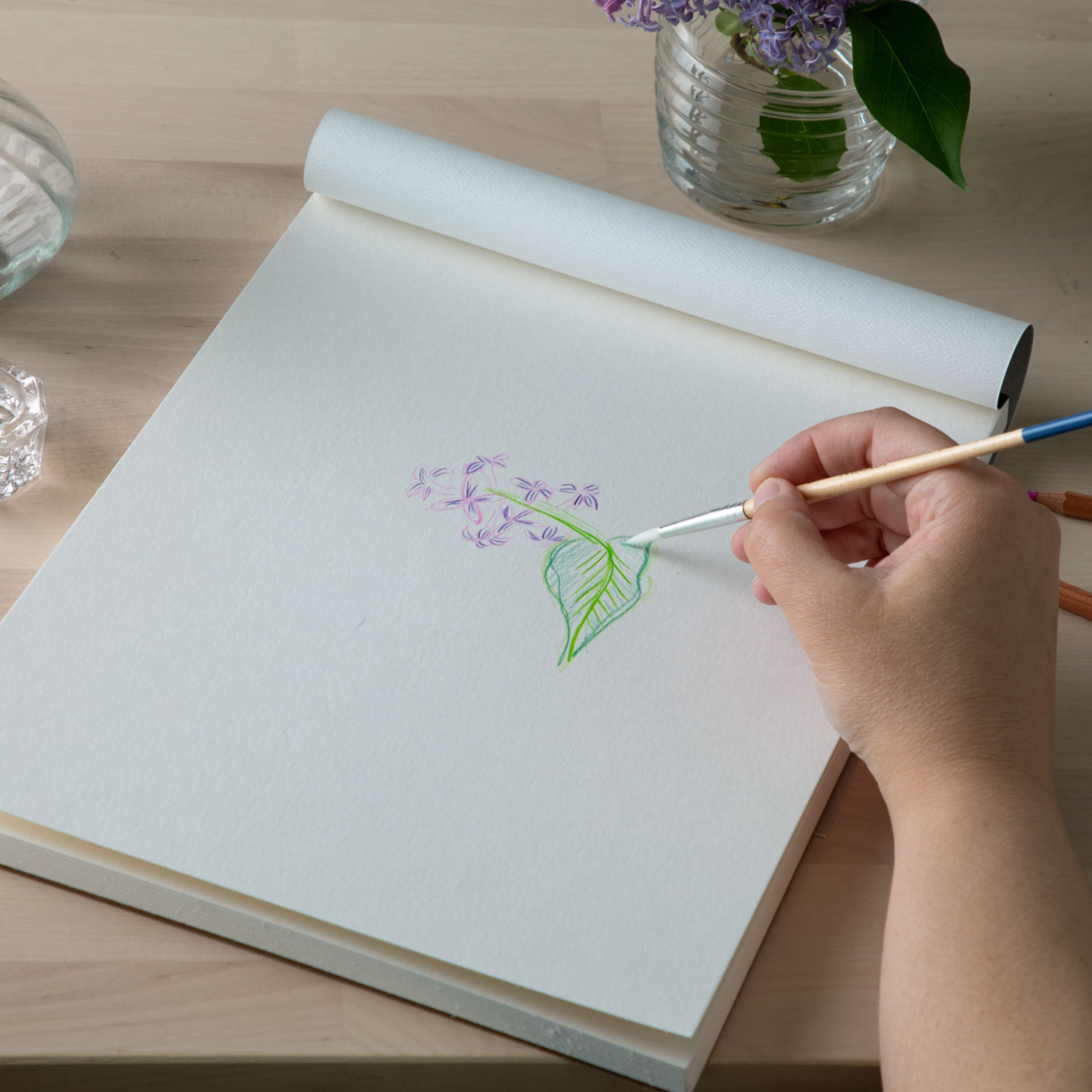 9” x 12” Level 2 Watercolor Pad by Artist's Loft - Heavyweight and Acid Free Paper for Watercolor Paints - Bulk 12 Pack