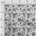 thumbnail image 2 of oneOone Cotton Silk Gray Fabric Floral Diy Clothing Quilting Fabric Print Fabric By Yard 42 Inch Wide, 2 of 4
