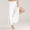 White plus size wide leg pants a1, variant on Cagogo Women Plus Size Wide Leg Elastic Waist Flowy Solid Boho Lounge Long Pants Travel Casual Palazzo Trousers Loose Summer Beach Wear, Light Blue XL
