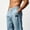 B02-Light Blue, variant on Zysthvn Beach Men's Pants Fall Casual Breathable Straight Leg Trousers for Men Winter Drawstring Elastic Waist with Pockets Solid Lightweight Pants, Purple XL