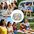 thumbnail image 4 of Geometric Pattern Insulated Lunch Bag – Artistic Minimalist Reusable Tote, Leakproof Dual Compartment Cooler Box for Adults or Gifting, 4 of 4