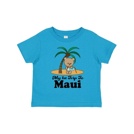 

Inktastic 1st Trip to Maui Hawaii Gift Toddler Boy or Toddler Girl T-Shirt
