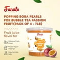 thumbnail image 3 of Fanale Popping Boba Pearls for Bubble Tea - 7 Pound | Passion Fruit | Fruit Juice Flavor (Pack of 4), 3 of 7