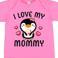thumbnail image 4 of Inktastic I Love My Mommy with Cute Penguin and Hearts Girls Baby Bodysuit, 4 of 5
