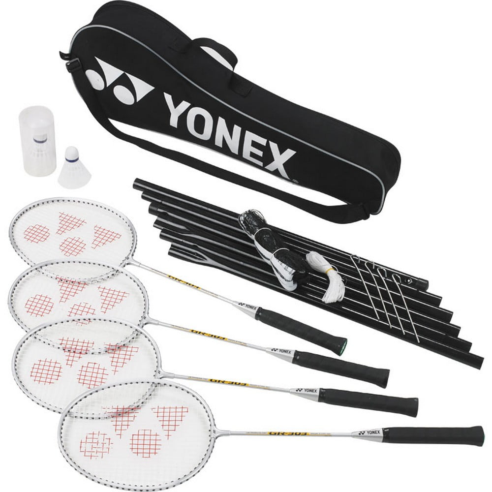 4 Player set including carry case Complete Badminton Set 