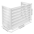 thumbnail image 2 of Air Conditioner Fence Screen, Outdoor Air Conditioner Protective Cover, Privacy Screen for A/C Conditioning Outside Unit, 2 of 16