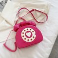 thumbnail image 3 of Bolsa cruzado con forma de teléfono para mujer, de piel sintética para niña dulce (rosa roja) Likrtyny Para Estrenar, 3 of 9