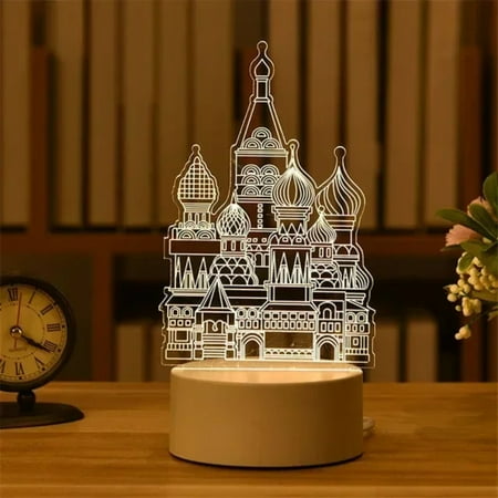 

QUHNG Beautiful Romantic Stunning 3D Acrylic Led Lamp for Wedding Decoration and Birthday Party - Perfect Children‘s Night Light - Ideal Valentine‘s Day Gift