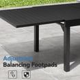 thumbnail image 6 of Crestlive Products Expandable Aluminum Outdoor Patio Dining Table for 6-10, Extendable 53" to 106", Weather-Resistant, 6 of 6