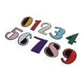 thumbnail image 6 of HILABEE 2x10x 0-9 Numbers Patches Embellishment Sticker Clothes Dress Decor DIY Sewing , Blue, 2 Pcs, 6 of 8