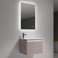 thumbnail image 6 of Blossom Thun 30" Floating Vanity | Khaki | LED Wall Mount Cabinet with Acrylic Sink & Storage, 6 of 10