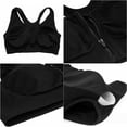 thumbnail image 5 of Clearance Monfince Women Front Zipper Closure Wireless Sport Yoga Bra Push Up Breathable Shockproof Fitness Vest Removable Padded Tops, 5 of 7