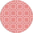 thumbnail image 1 of Ahgly Company Indoor Round Patterned Pastel Pink Area Rugs, 3' Round, 1 of 6