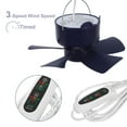 thumbnail image 3 of OUNONA Compact Blue Ceiling Fan for Home Use with Timer and Noisefree Operation, Easy Installation, 9 Inch, 3 of 8