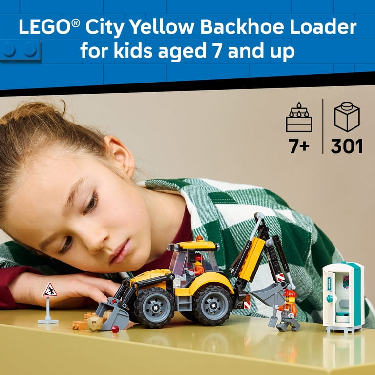 LEGO City Yellow Backhoe Loader Building Set, 301 Pieces photo 3