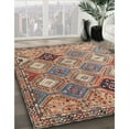 thumbnail image 2 of Ahgly Company Indoor Round Traditional Chestnut Brown Persian Area Rugs, 3' Round, 2 of 6