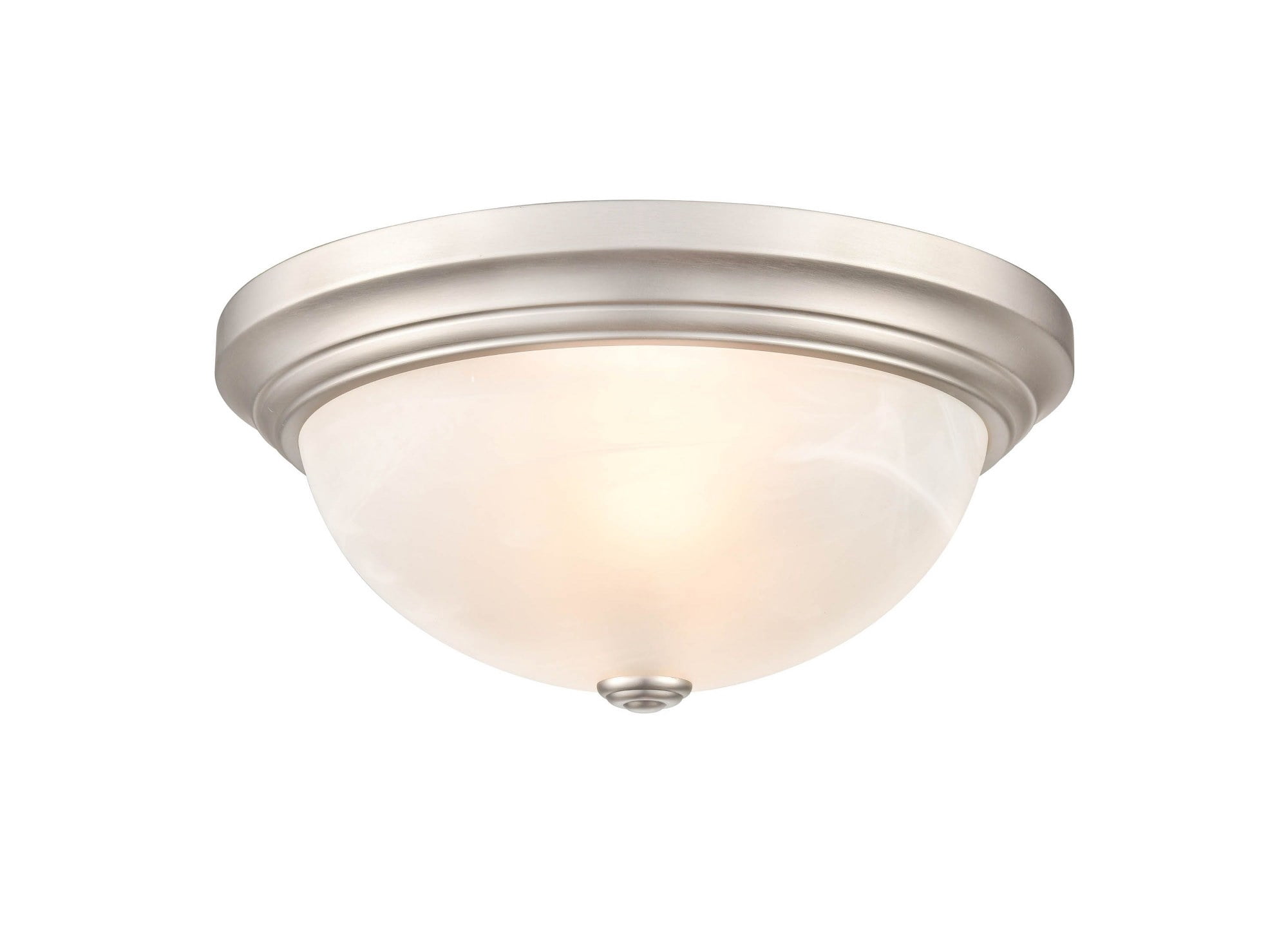 Millennium Lighting  Metal 3 Light Flush Mount Ceiling Fixture in Multiple Finishes Satin Nickel Satin Nickel