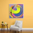 thumbnail image 2 of IDEA4WALL Framed Canvas Wall Art for Living Room, Bedroom Abstract Color Illusion Canvas Prints for Modern Home Decoration Ready to Hang - 24x24 inches, 2 of 4