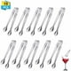 thumbnail image 2 of Juego de 10 pinzas para azúcar de acero inoxidable, pinzas para cubitos de hielo, pinzas para dulces, pinzas para azúcar, pinzas para servir espaguetis, pinzas para ensalada, pinzas para repostería,, 2 of 6