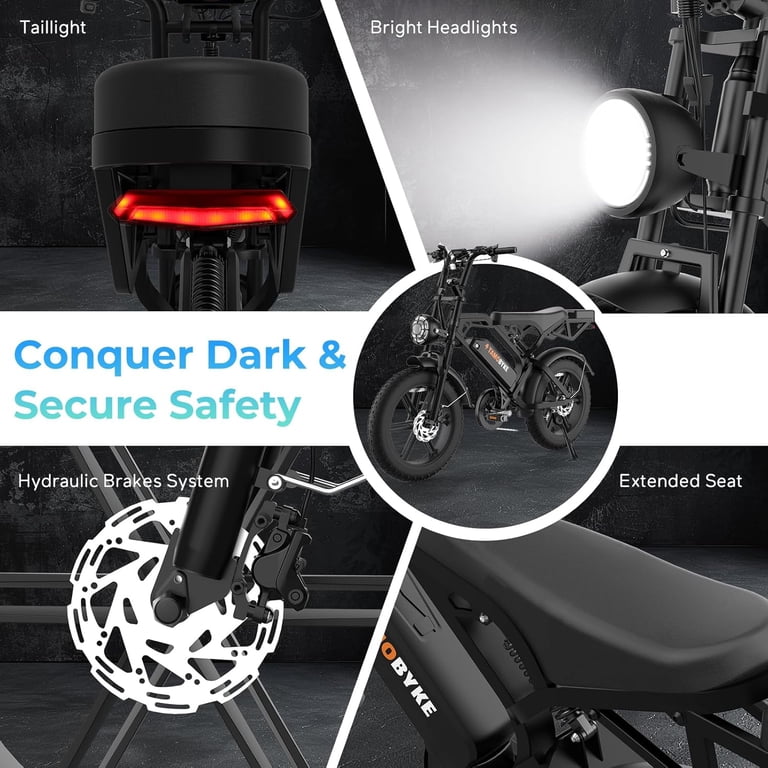 Tamobyke V20Pro Electric Bike for Adults,1500W 32mph 48V 18.2AH E