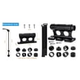 thumbnail image 3 of 2X Bike Fork Mount Car Roof Rack Support Quick Release Thru Axle Carrier Road Bicycle Front Fork Block Stand Black, 3 of 7