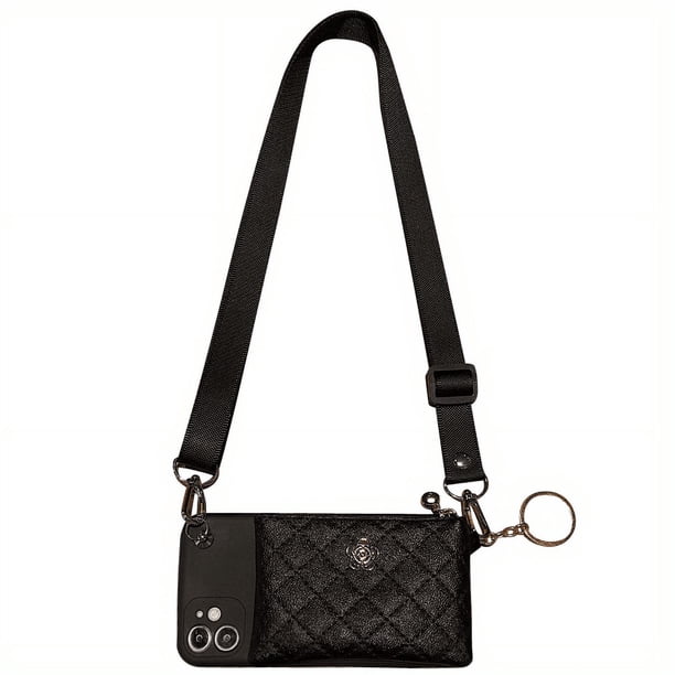 Metal Flower Coin Purse Lanyard Style For Iphone Galaxy