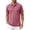 Pink, variant on Collared Shirt for Men Summer Short Sleeve Casual Top Lightweight Vacation Resort Polo Style Wear for Beach Travel Golf Weekend and Daily Outfits