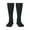 3 Black, variant on Constellation print thigh-high socks, crafted for both men and women with a stretchy, high-opaque design perfect for daily wear