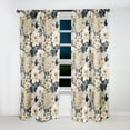 thumbnail image 2 of Designart "Flora With Vintage Charm I" Plants Room Darkening Curtain Single Panel, 2 of 6