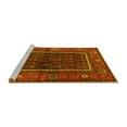 thumbnail image 2 of Ahgly Company Machine Washable Indoor Square Persian Yellow Traditional Area Rugs, 3' Square, 2 of 4