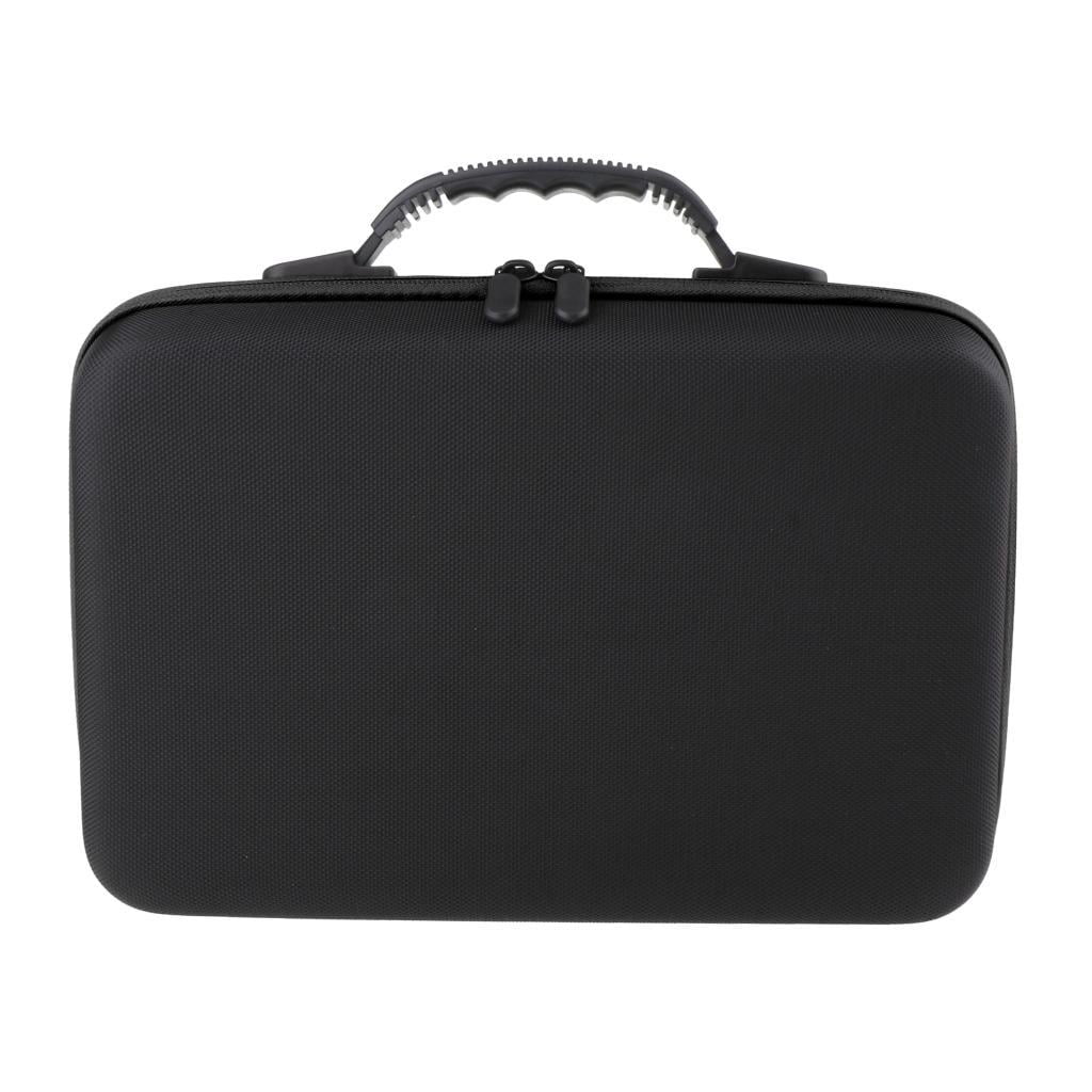 Wswqop Essential Oils Case Travel Holder Hard Shell Holds 60 Bottles 5ml-15ml Black